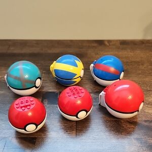 Pokeball Set Of 6 - 2 Lego